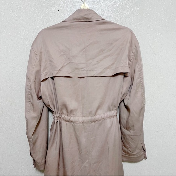 AllSaints Lia Mac Trench Coat size large - Picture 12 of 16